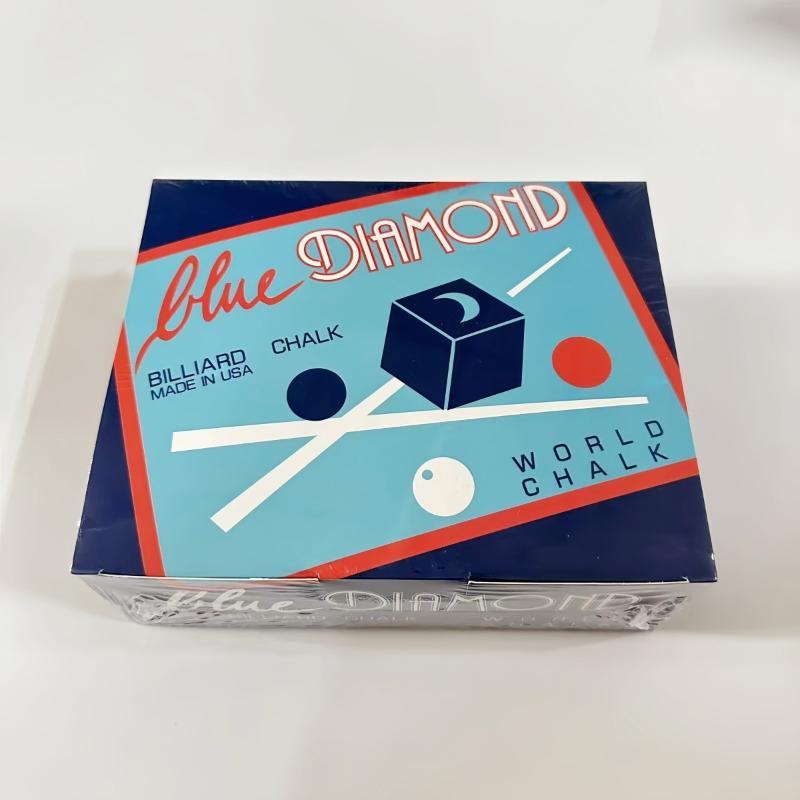 Blue Diamond Billiard Cue Chalk Strong Friction Long Lasting For Pro And Amateur Games And Training