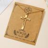 Stainless Steel Christian Tree Cross Necklace for Women Men Pendant Necklaces Retro Religion Jewelry Gift New Design Bijoux