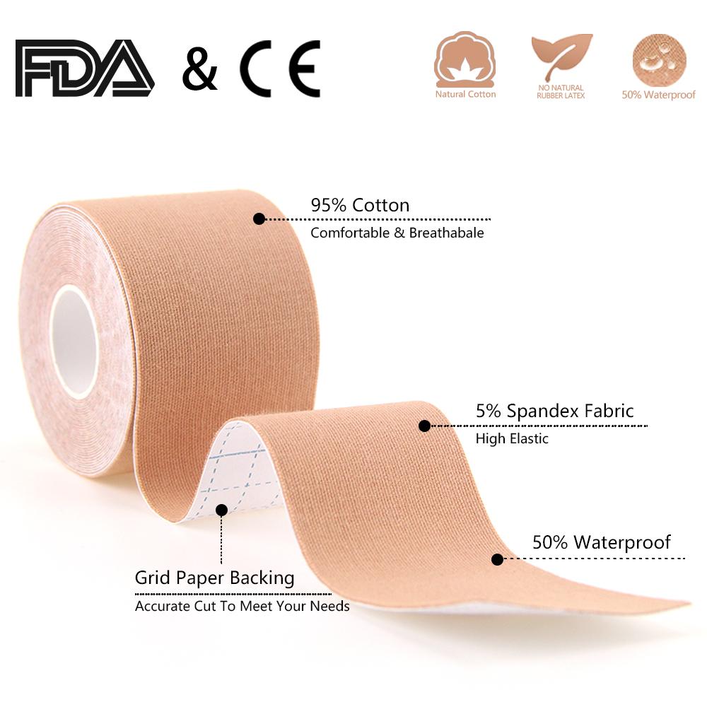 Sports Tape Kinesiology Tape Athletic Tape Breathable Physical Therapy Cotton Reduce Pain Injury Recovery Provides Supports