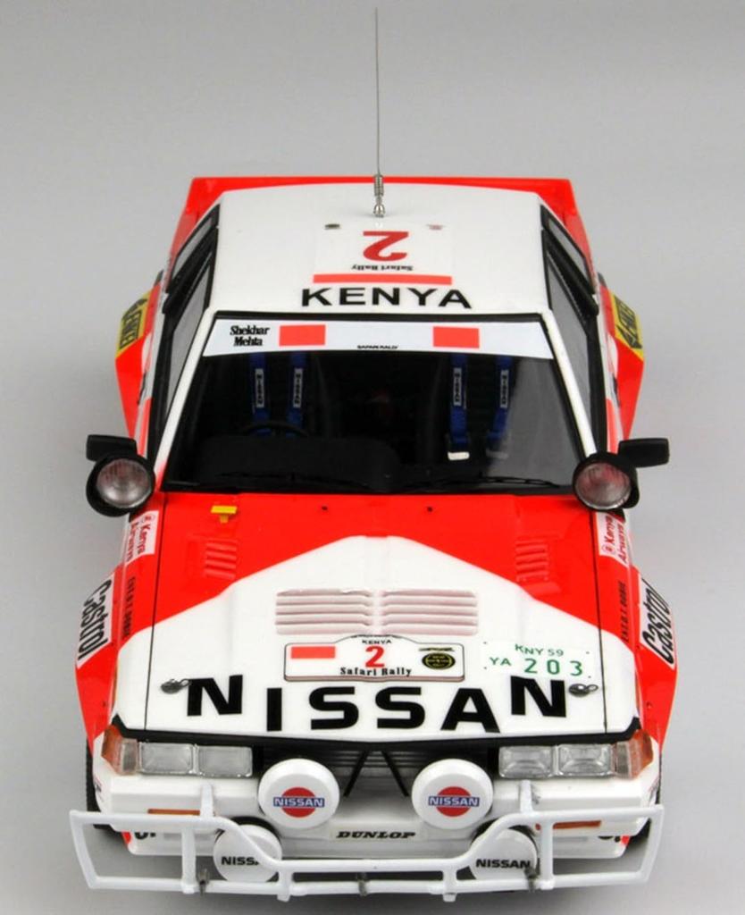 Nissan 240RS BS110 1984 Safari Rally Plastic Model BX24041 Platz/BEEMAX 1/24
