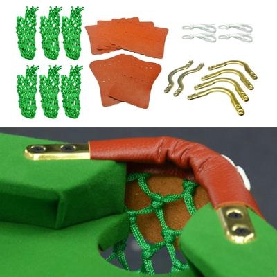 6 Pieces Billiard Pool Table Pockets PU 4 Corner and 2 Side