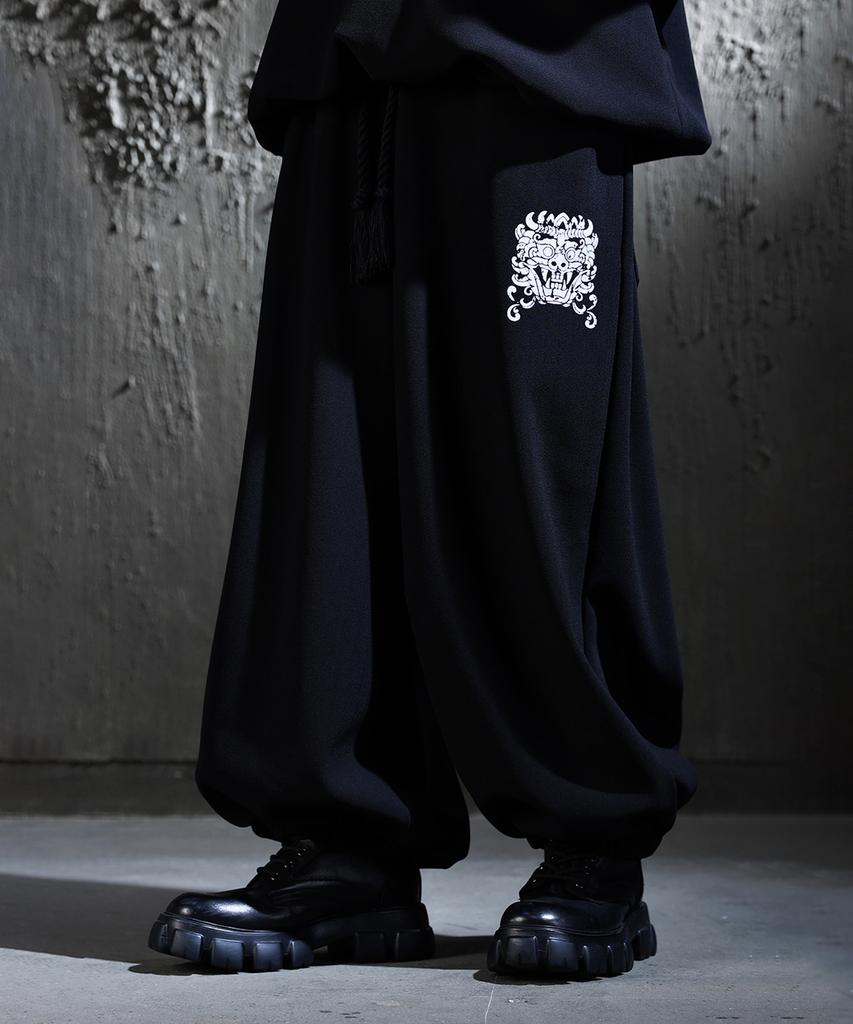 KIRTIMUKHA Logo Print Fleece-Lined Jogger Pants