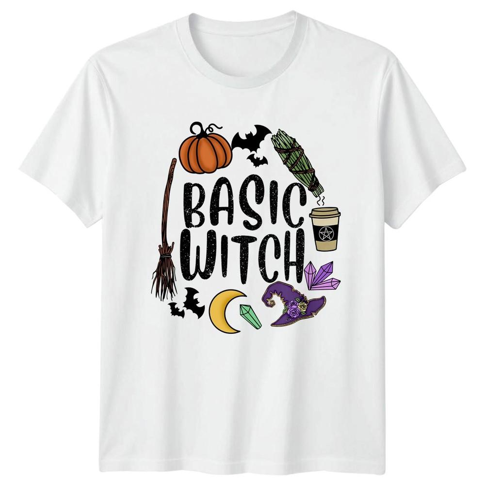 Basic Witch Unisexs TShirt Witchy Aesthetic Halloween Halloween Gift For Her S
