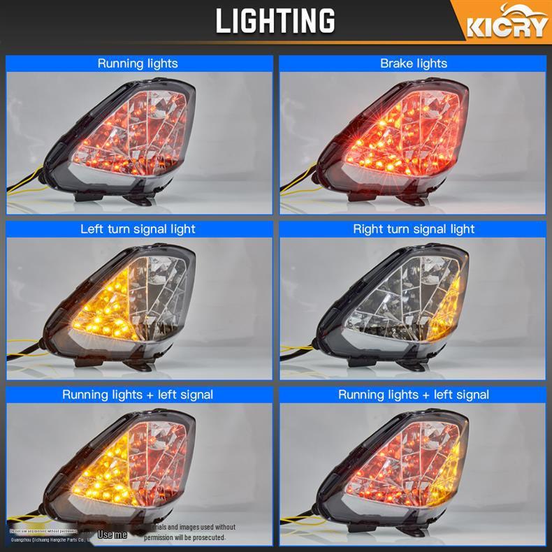 LED Taillights with Turn Signals for Honda CBR125, CBR250, CBR300, CB300F Motorcycles