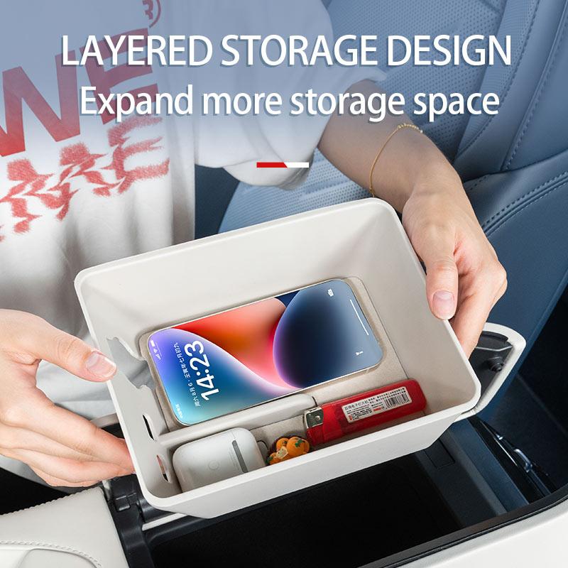 For ZEEKR 001 2025 2025 2025  Armrest Box Storage Box Central Control Storage Box Car Interior Accessories