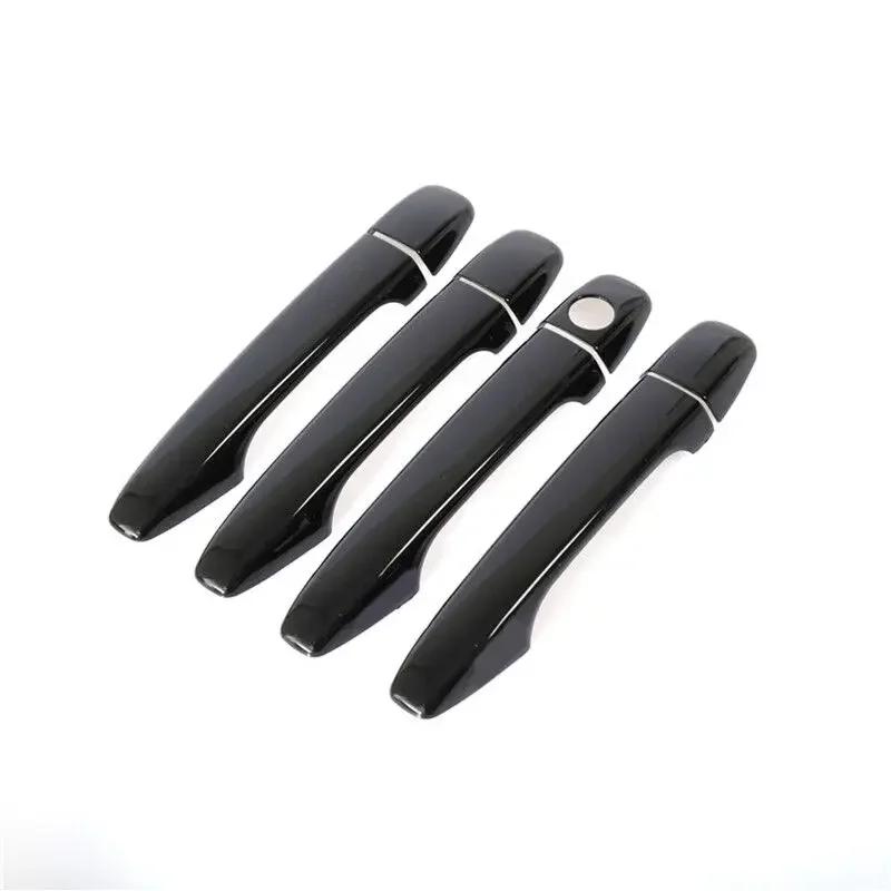 Decoration Car Door Handle Cover For Toyota Venza 2008~2017 AV10 Glossy Black Pad Sticker Overlay Styling Accessories