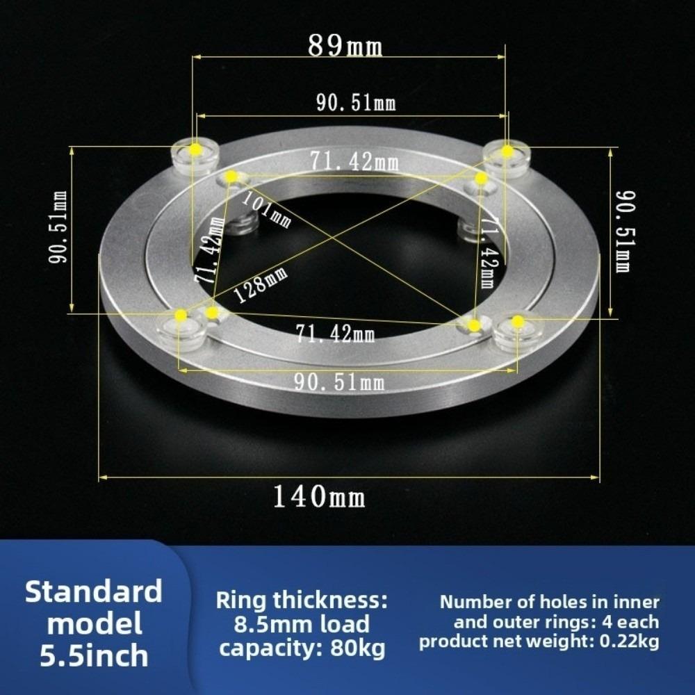 

Вращающийся подшипник Поворотный стол Круглый стол Поворотный стол Новая опорная пластина Основание Кухонная фурнитура 5.5inch