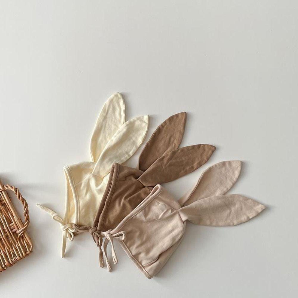 Cappello Sottile con Orecchie da Coniglietto per Bambino Antivento Cappellini per Neonato Adorabili Berretti per Bambino Primavera Estate