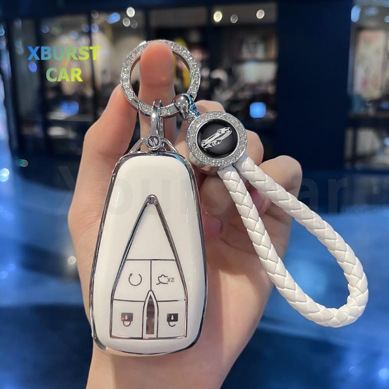 For Changan Unit Unik Cs35Plus Cs55 Plus Cs75 Plus Oshan X7 X5 Tpu Car Key Case Cover Shell Fob Holder Auto Accessories