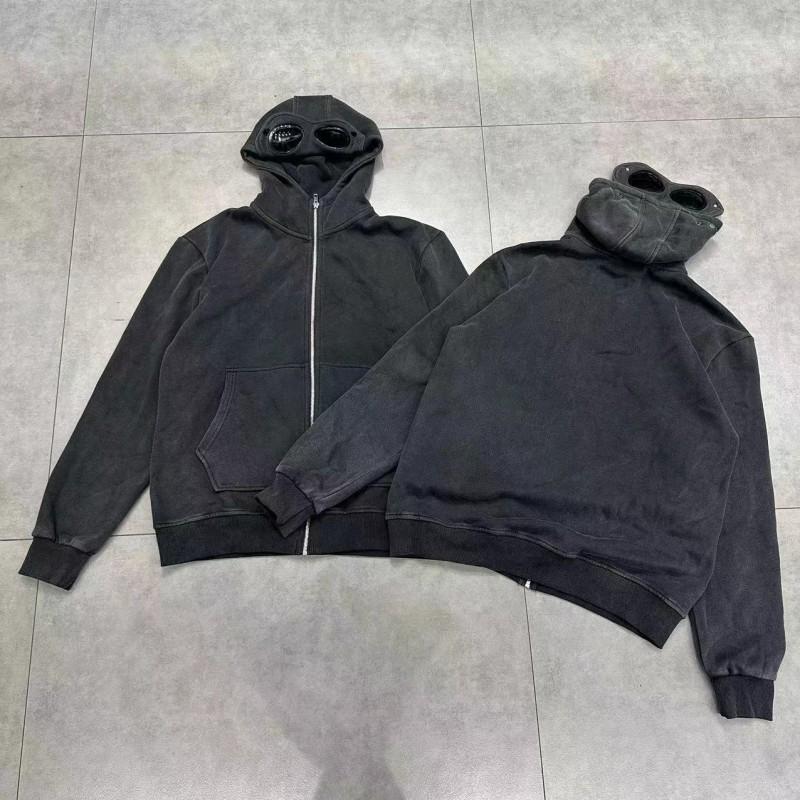 Men Women Casual Hip Hop Hoodie Solid Color Zip Up Streetwear Sweatshirt Teens