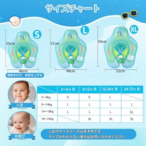 Baby Inflatable Ring, Baby Boat, Float with Footholes, SPF50+, Removable Sunshade, Swimming Aid, Sunscreen, for Swimming, Beach, Summer Activities, Ou