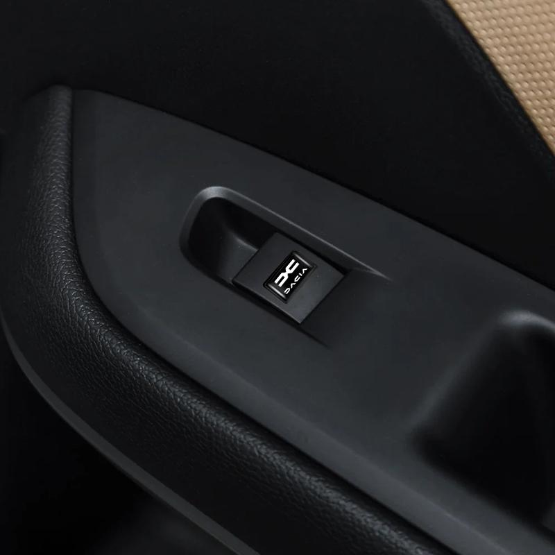 10 Piezas Accesorios Interiores de Coche Pegatinas para Botones Elevadores de Puertas y Ventanas Para Nuevo Dacia Duster Logan Sandero Jogger Spring Stepway