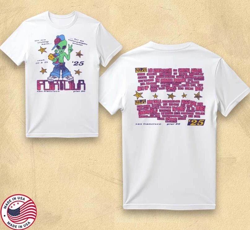 Portola Festival 2025 Intergalactic Visitor Official Fan T-Shirt 2XL