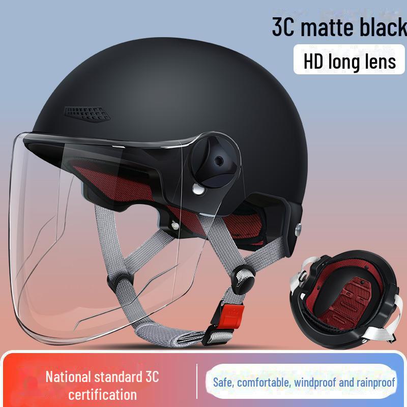 3C Certified Windproof Sunscreen Electric Car Helmet for Men & Women
