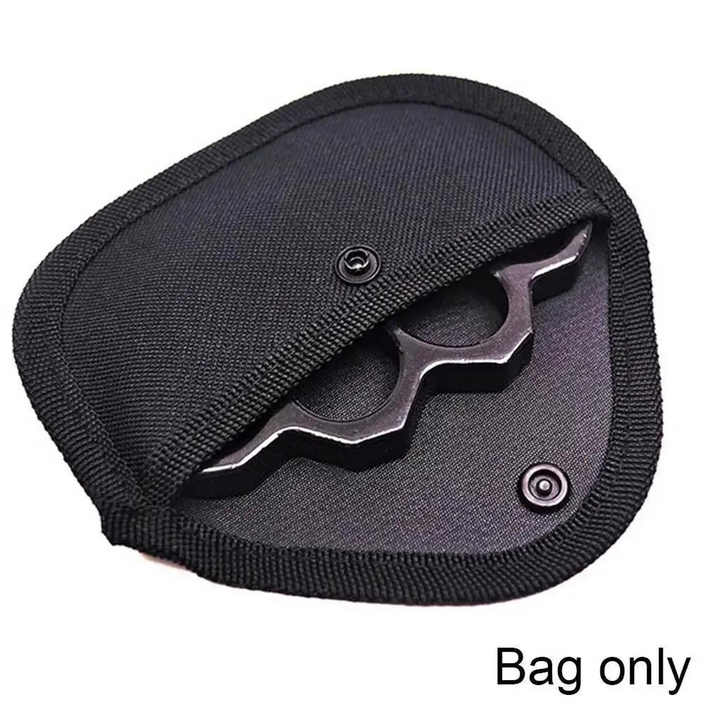 1Pcs New Lining Fist Ring Finger Tiger Bag Shockproof Only Bag Iron Four-finger Cloth Cover Soft Unisex Hanging Buckle Bag