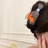 Cartoon Transparent Goldfish Hair Clips Non Slip Whale Acetate Hair Claw Fruit Lightweight Claw Clips For Women and Girls