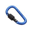 Aluminum D-Shaped Carabiner: Outdoor Keychain & EDC Gear Snap Hook