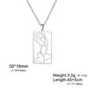 My Shape Shapely Beauty Women Necklaces Charming Pictorial Girl Pendants Pendants Neck Chain Stainless Steel Fashion Jewelry