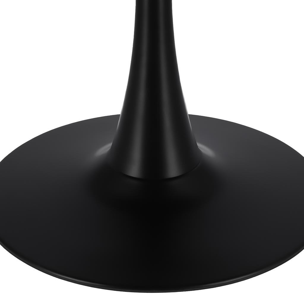 Modern Black Round Table For Living Room, Dining Room, Kitchen