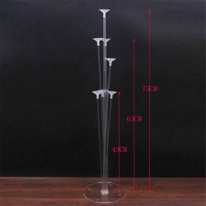 New 1Set 7 Tubes Balloon Stand Balloon Holder Column Confetti Balloons Baby Shower Birthday Party Wedding Xmas Decoration Suppli