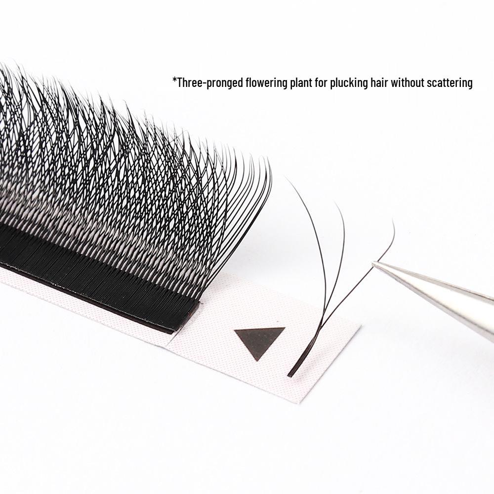 Yaya Natural Soft Flower Immortal Four-Leaf Clover Grafted Curly False Eyelashes 0.05 Mesh