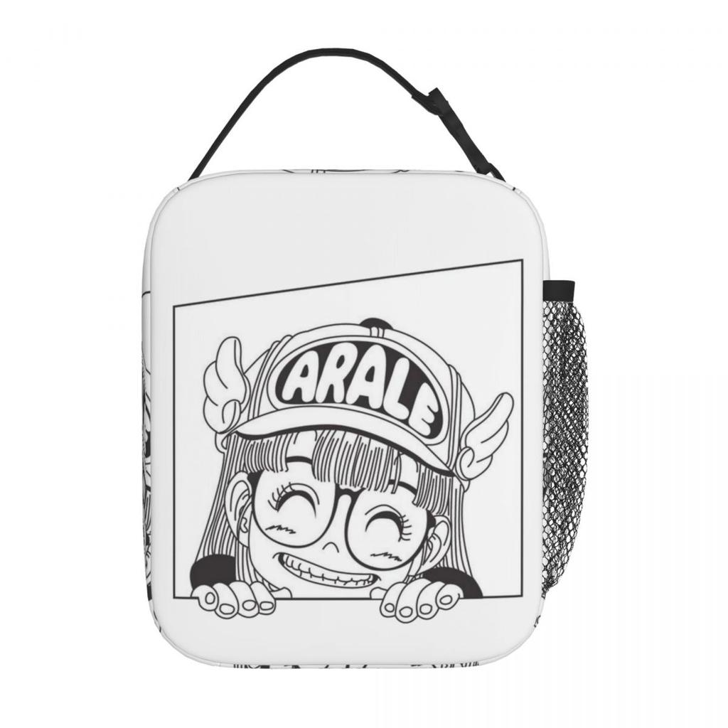 Arale Is Love Insulated Lunch Bag Leakproof Dr Slump Anime Reusable Thermal Bag Tote Lunch Box Work Travel Food Storage Bags