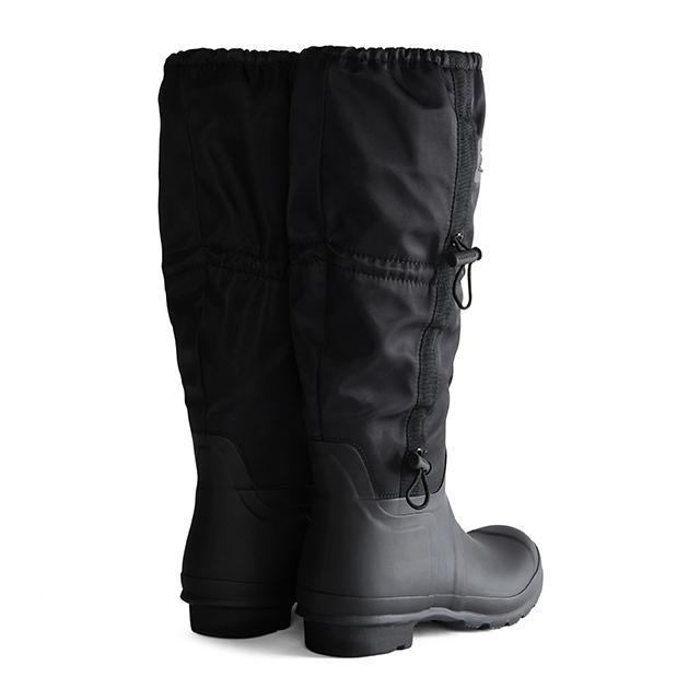 Hunter [Men] Original Travel Tall Rain Boots - Black Mft9000Rpbblk