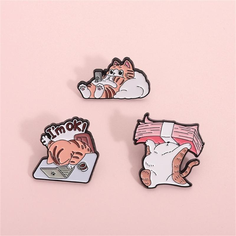 Cats Themed Lapel Pin Versatile Outfit Enhancer Fashion Jewelry Accessory Perfect Gift For Cats Lover And Friend