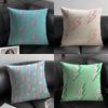Lightning Fashion Cushion Cover Natural Linen Organic Fabric DoubleSided Printing Sofa Home Decor Gift Pillow Case
