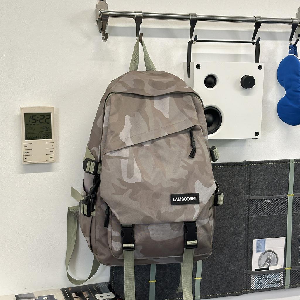 Schoolbag new 1011 schoolbag Korean version ins tooling trendy cool couple backpack large capacity middle and high school student backpack