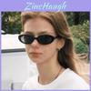 Elegant Black Frame Oval Sunglasses With Ac Lenses For Outdoor Travel And Driving