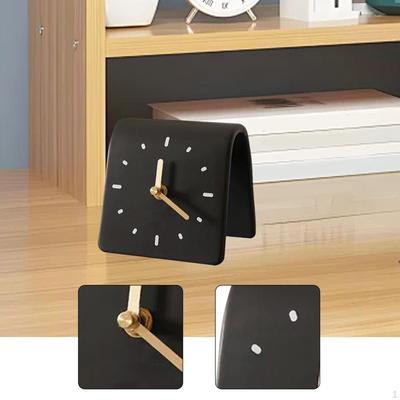 Decorative Desk Clock, Compact, Simple And Silent, for Bedroom, Bedside, Dorm Room, Living