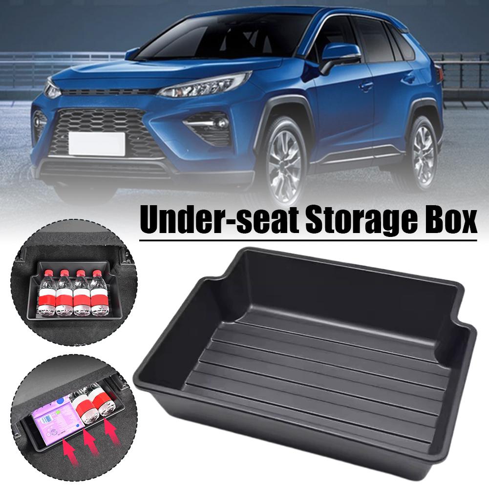 For Toyota For RAV4 2020-2025 2026 Car Under Seat Storage Box TPE Underseat Storage Box Organizer Trays Auto Accessories