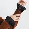 1 Pair Detachable Blouse Wrist Warmers Gauze Elastic Universal Sleeve Cuffs Fake Cuff Women Lace Cuffs Sleeves Sweater Cuffs