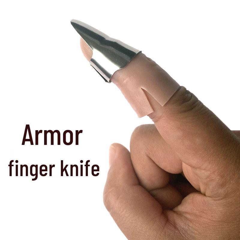 Stainless Steel Multifunctional Thumb Knife and Fingernail Protector