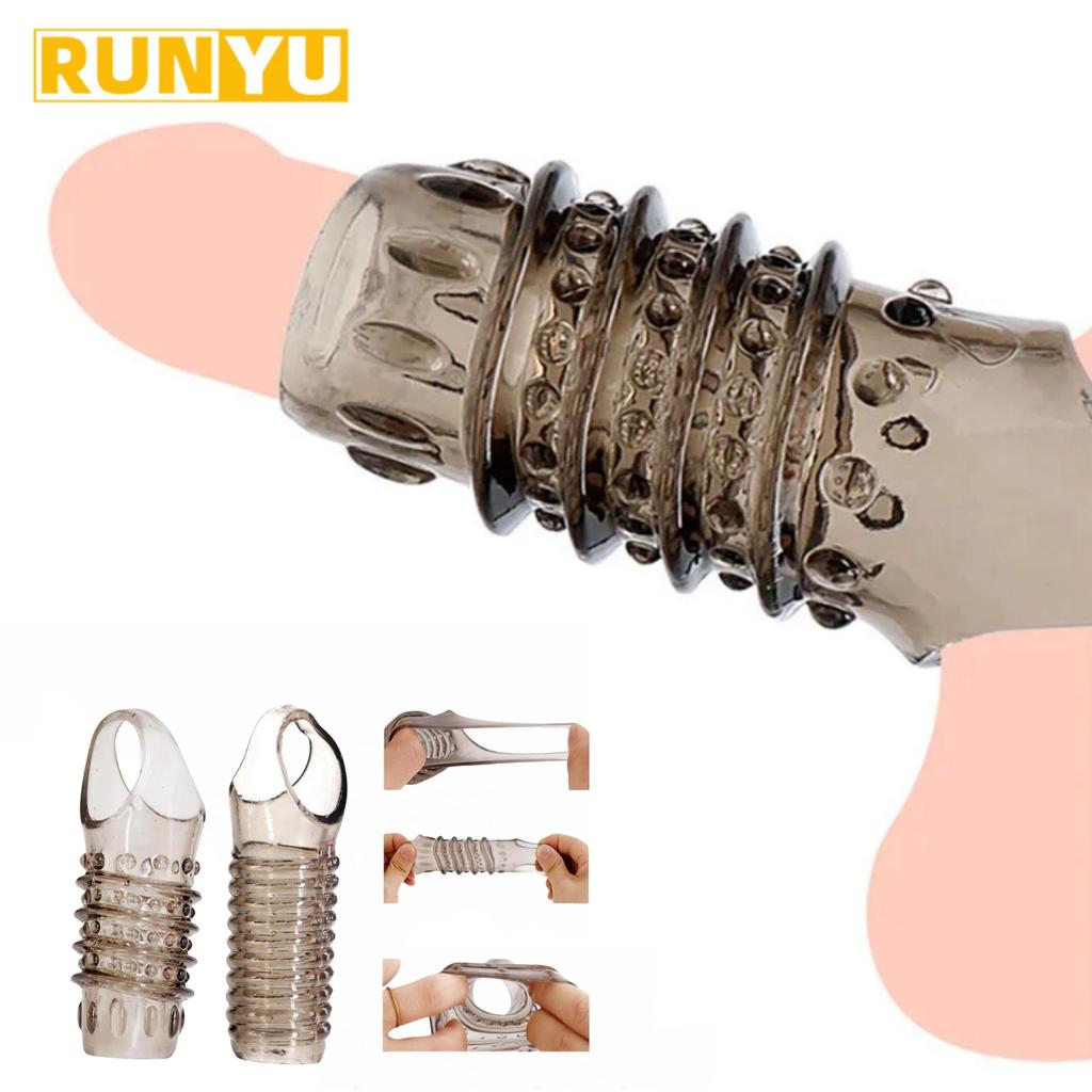 Cock Ring Reusable Delay Ejaculation Stronger Erection Sex Toys Adult Supplies Nozzle Ring Cock Sex Toys for Men 18+