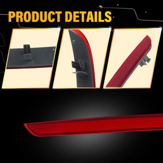 2X Rear Bumper Reflector L&R For 2012-2015 Mercedes Benz ML500 ML550 ML63AMG EXV