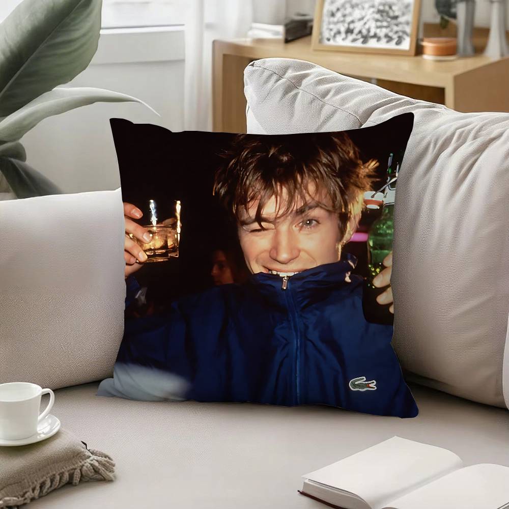 Creative H-Damon Albarn-H Funny Throw Pillow Covers Pattern Cushion Cover Suitable For Sofa Bedroom Car Pillow Cover
