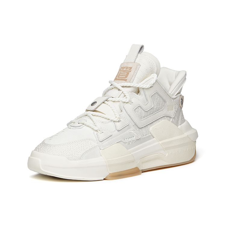 Anta Dominator Non-Slip Durable Low-Top Skate Shoes Men Sneakers White 112138082S-1