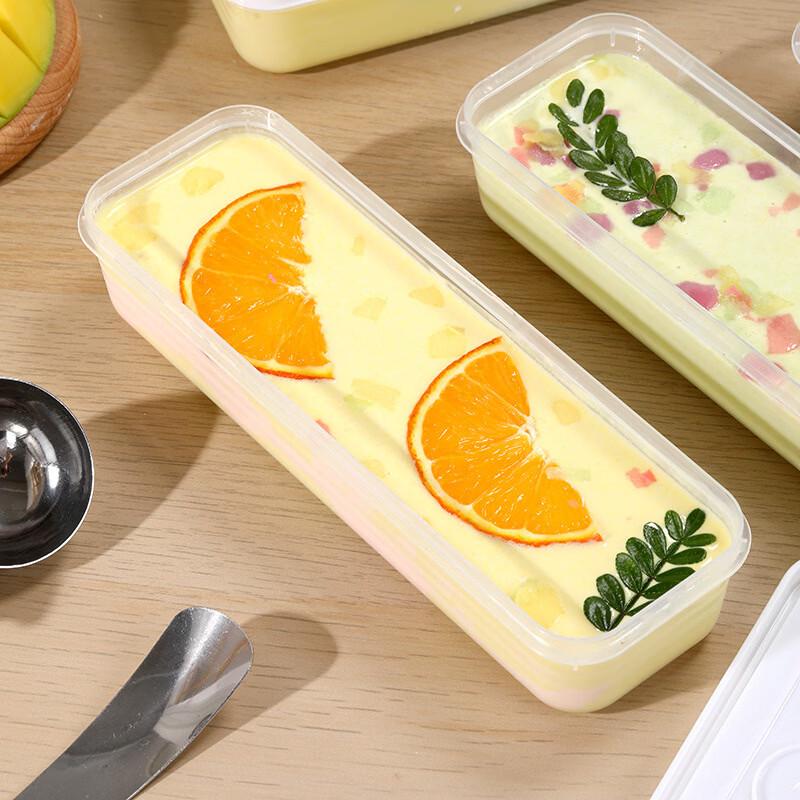 Set of 5 Clear Plastic Refrigerator Storage Boxes with Lids