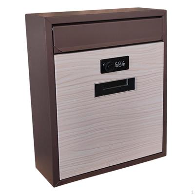 Wandmontage Briefkasten Briefkasten Abschließbar Metalloptik Vertikal Briefkasten für