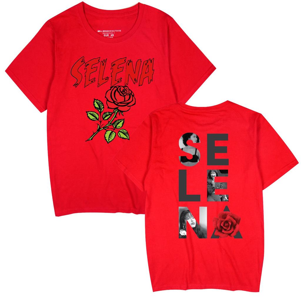 Singer Selena Quintanilla TShirt Women Short Sleeve Cotton Tshirts Casual Summer ONeck Cool Tees Shirt