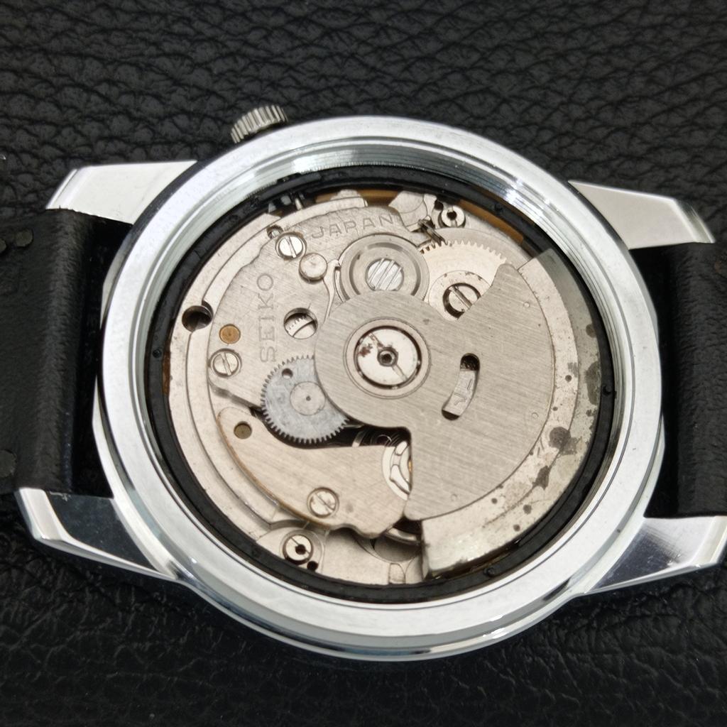 VINTAGE REFURBISHED SEIKO 5 AUTOMATIC JAPAN MENS GREEN DIAL WATCH a445407-1