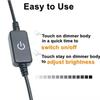Tira LED Sensor de Movimiento Infrarrojo PIR USB Enchufe CC Interruptor Ajustable DC5V 12V 24V Interruptor de Atenuación Táctil con Perilla para Tira de Luz LED Lámpara de Noche