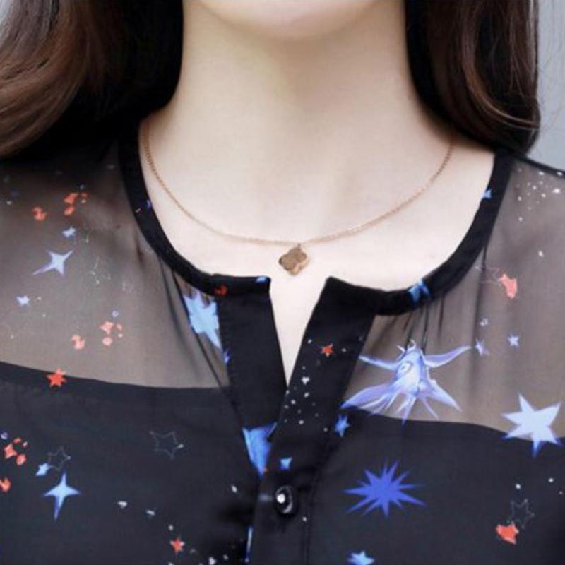 Large Women's Slim Slim Fragmented Chiffon Dress Slim Waist Over Knee Length Dress Sexy V-Neck Dress Comfortable Breathable Dresses