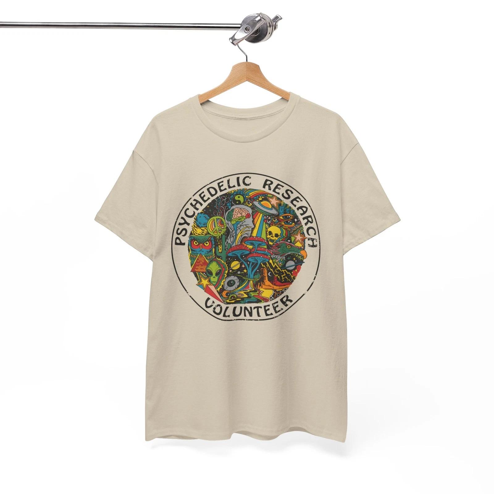 Psychedelic Research Volunteer Shirt Terence McKenna Magic Mushroom Tee 2XL