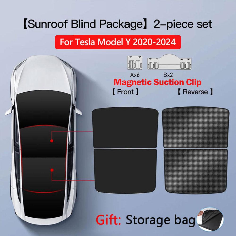 2026 Für Tesla Model Y Juniper Sonnenschutz Magnetischer Saugnapf Sonnen dach Wabenmuster Sonnenschutz Modell 3 Highland Dachfenster Zubehör