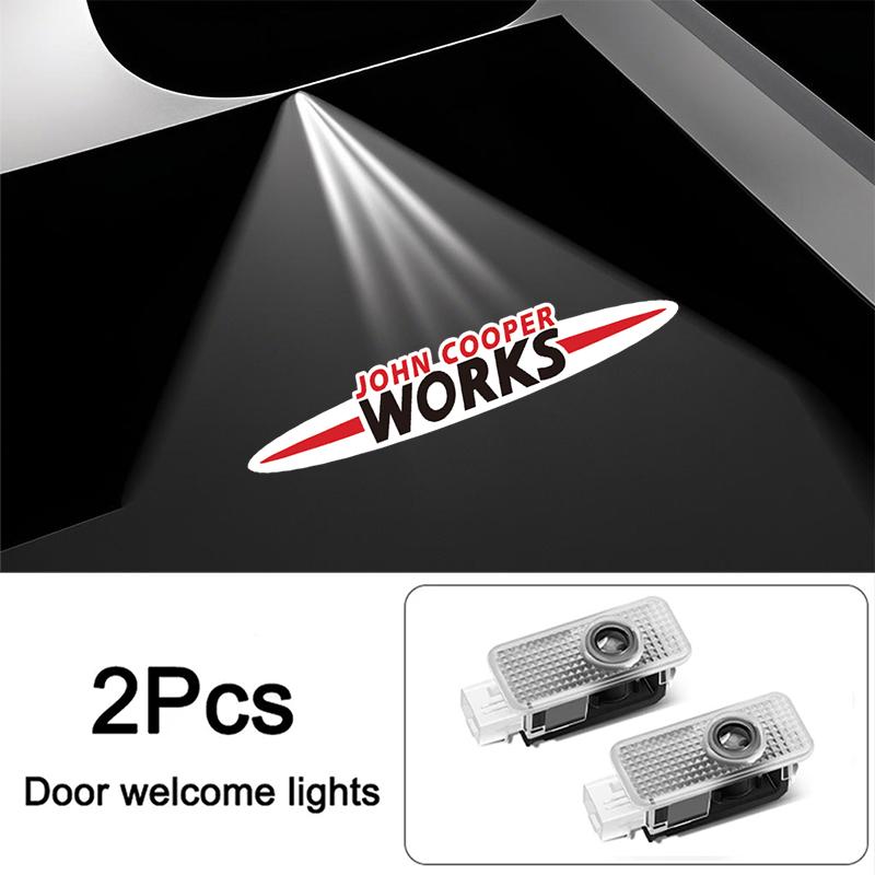 

Led HD Car Door Logo Welcome Light Projector Lamps Accessories For MINI Cooper S Works JCW R55 R56 R50 R53 R60 R61 F54 F55 F56.