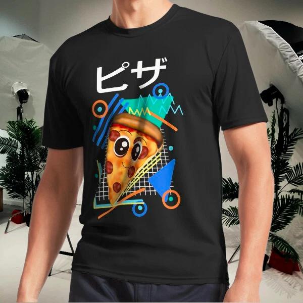 Men s and Women s T-shirts Kawaii Japanese Pizza, 90s Kawaii Pizza XXXXL