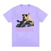 IDK How Much Longer I Can Slay Capybara Funny Meme T Shirts Unisex Women Retro O-Neck Fashion T-shirt Casual Cotton Oversized Tees